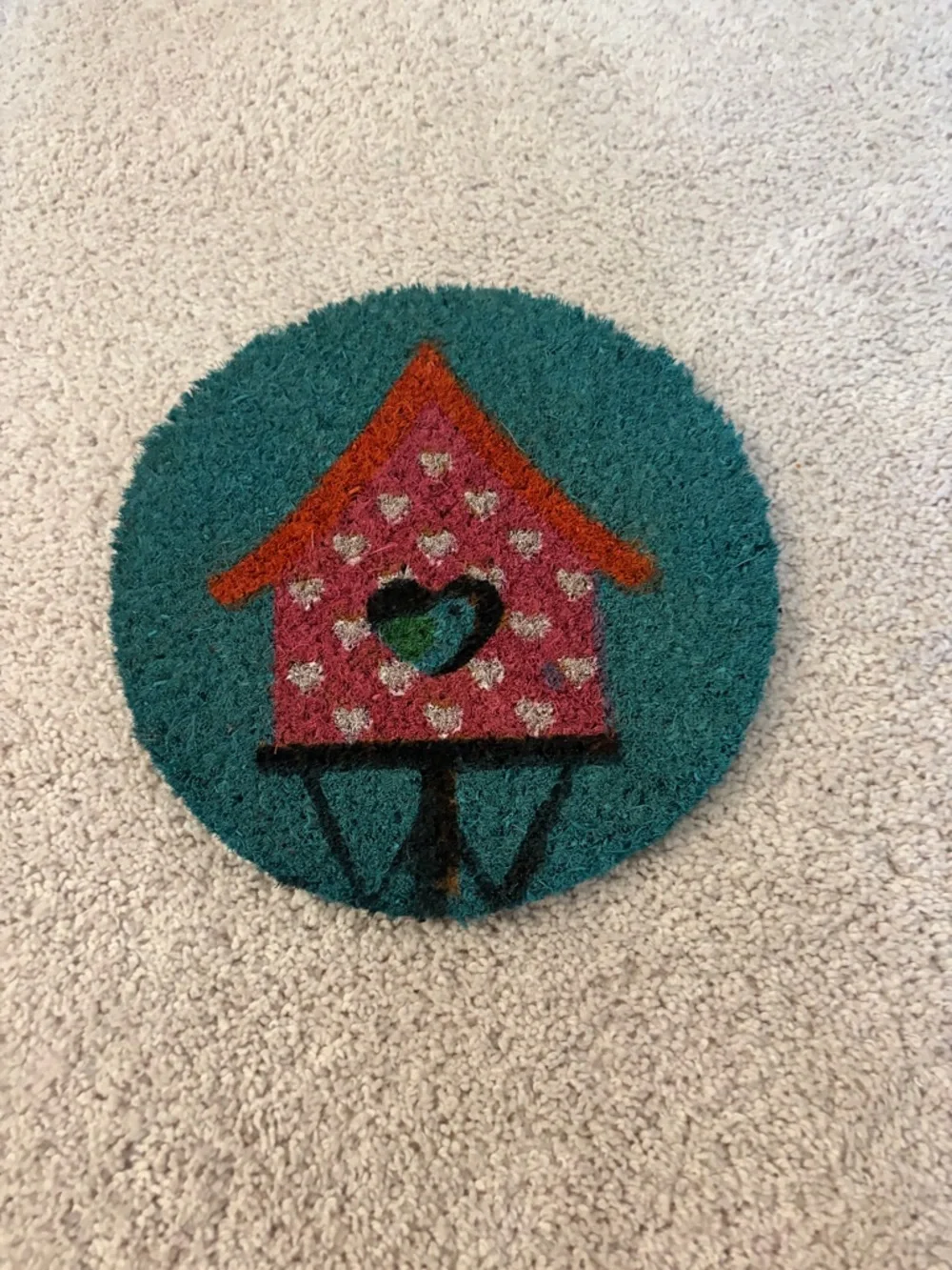 2 Calloway mills doormat inserts blue bird house and hello
